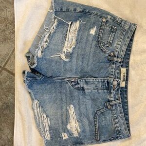 Rock and Roll Denim High Rise Shorts.